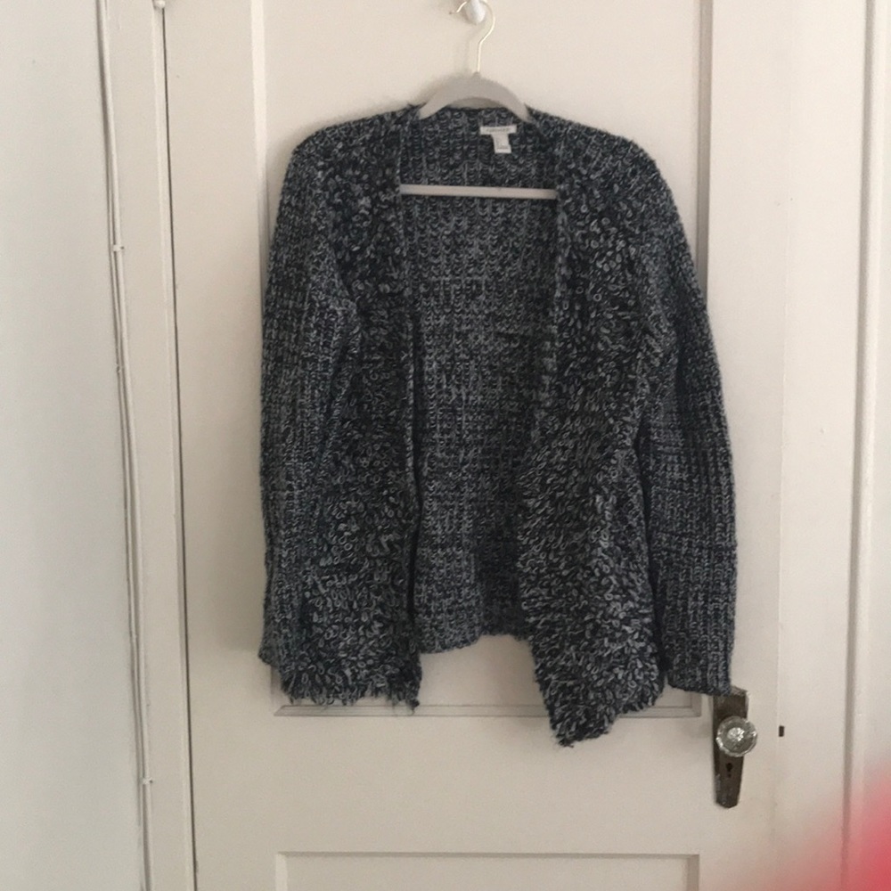 Open front sweater
